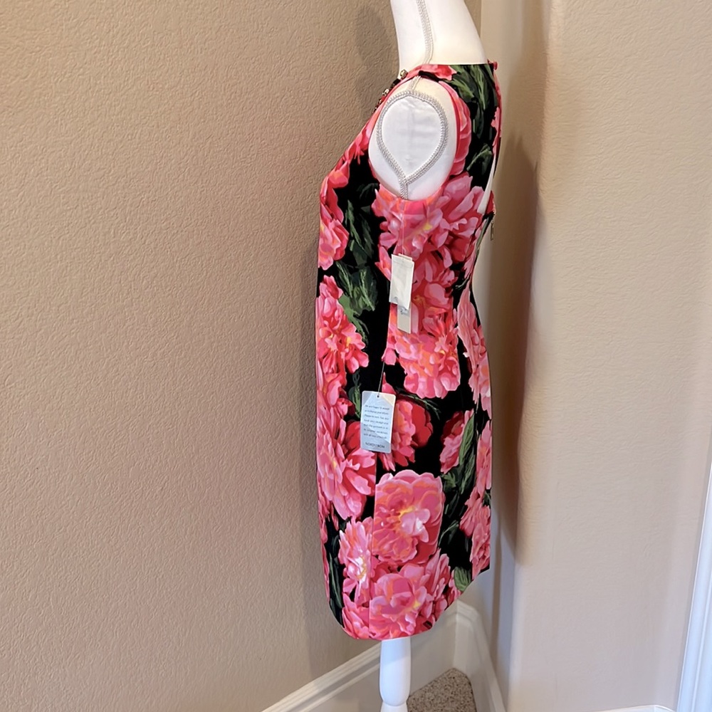 NEW Eliza J Floral A-Line Sleeveless Sheath Dress - Picture 5 of 16